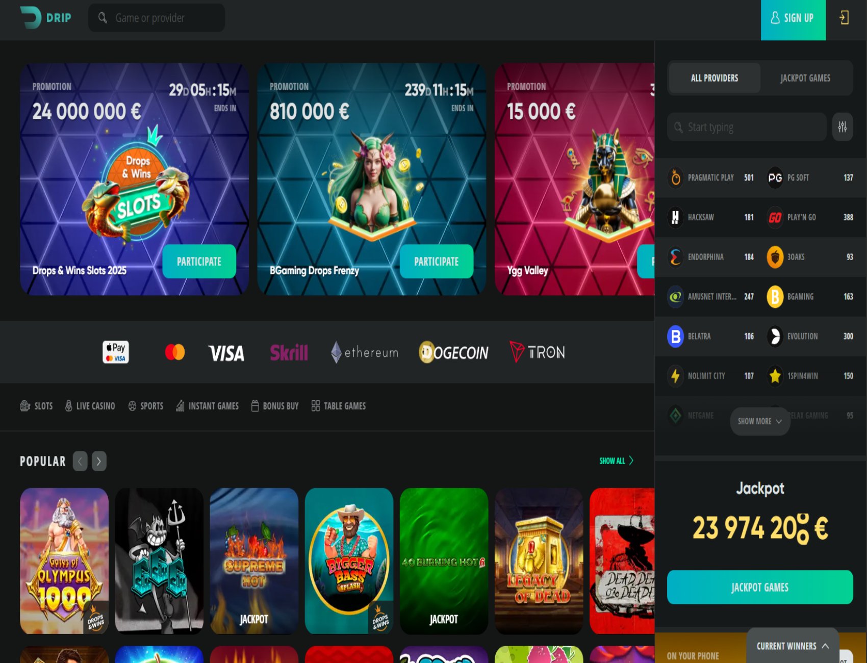 review of drip casino