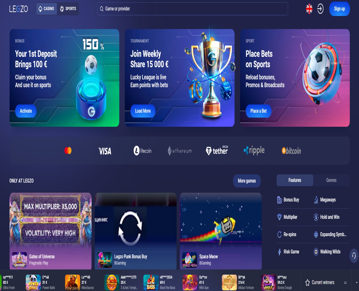 review of legzo casino